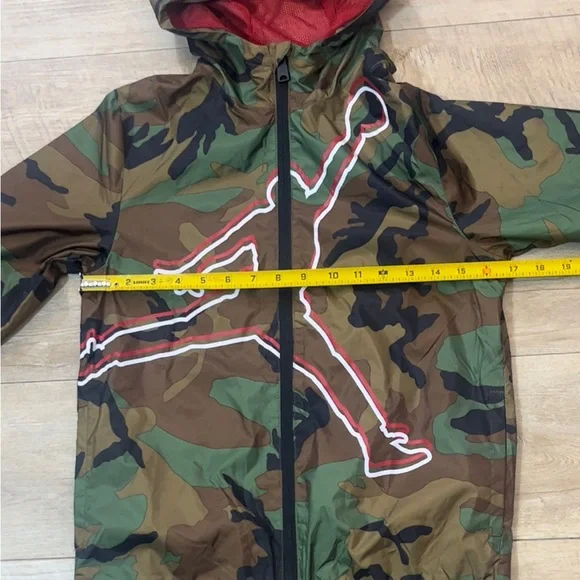 Jordan Kid’s Jumpman Camo Full Zip Hooded Windbreaker Size Medium (10-12) - Picture 5 of 8